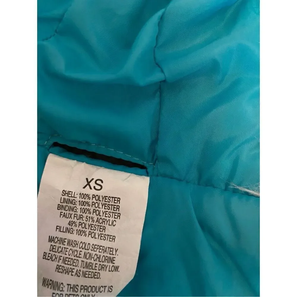 XS Hooded Pet Coat Handkerchief Clothing Dog Cat Winter